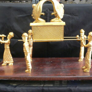 Ark Of The Covenants On Wooden Base Gold Plated